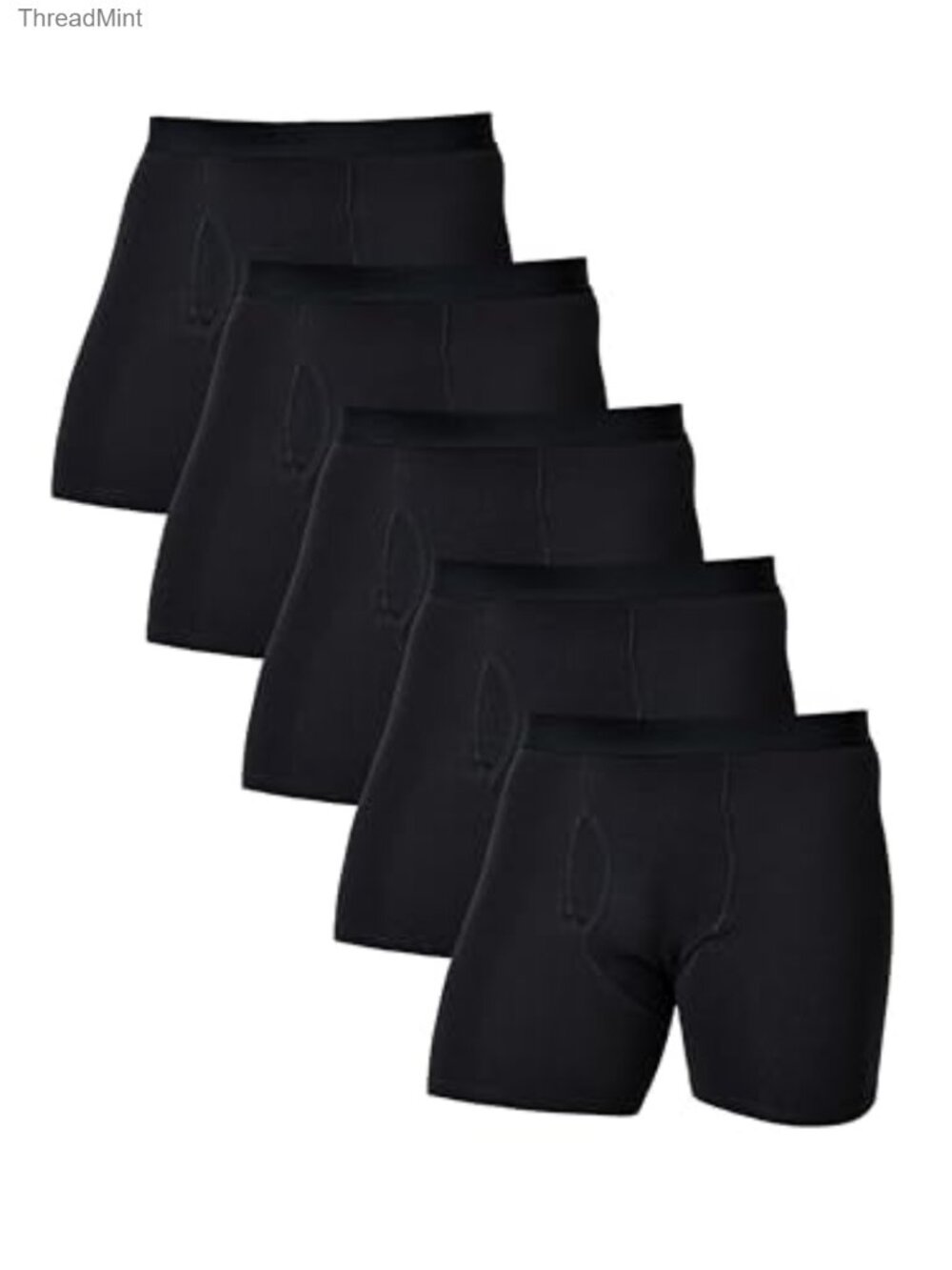 Men's Stretchy Cotton Boxer Briefs Tag Free No Side Seam Underwear